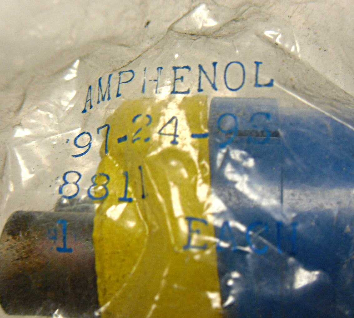 NEW SEALED AMPHENOL 97-24-9S CONNECTOR SOCKET INSERT CIRCULAR SIZE 24 9724-9S