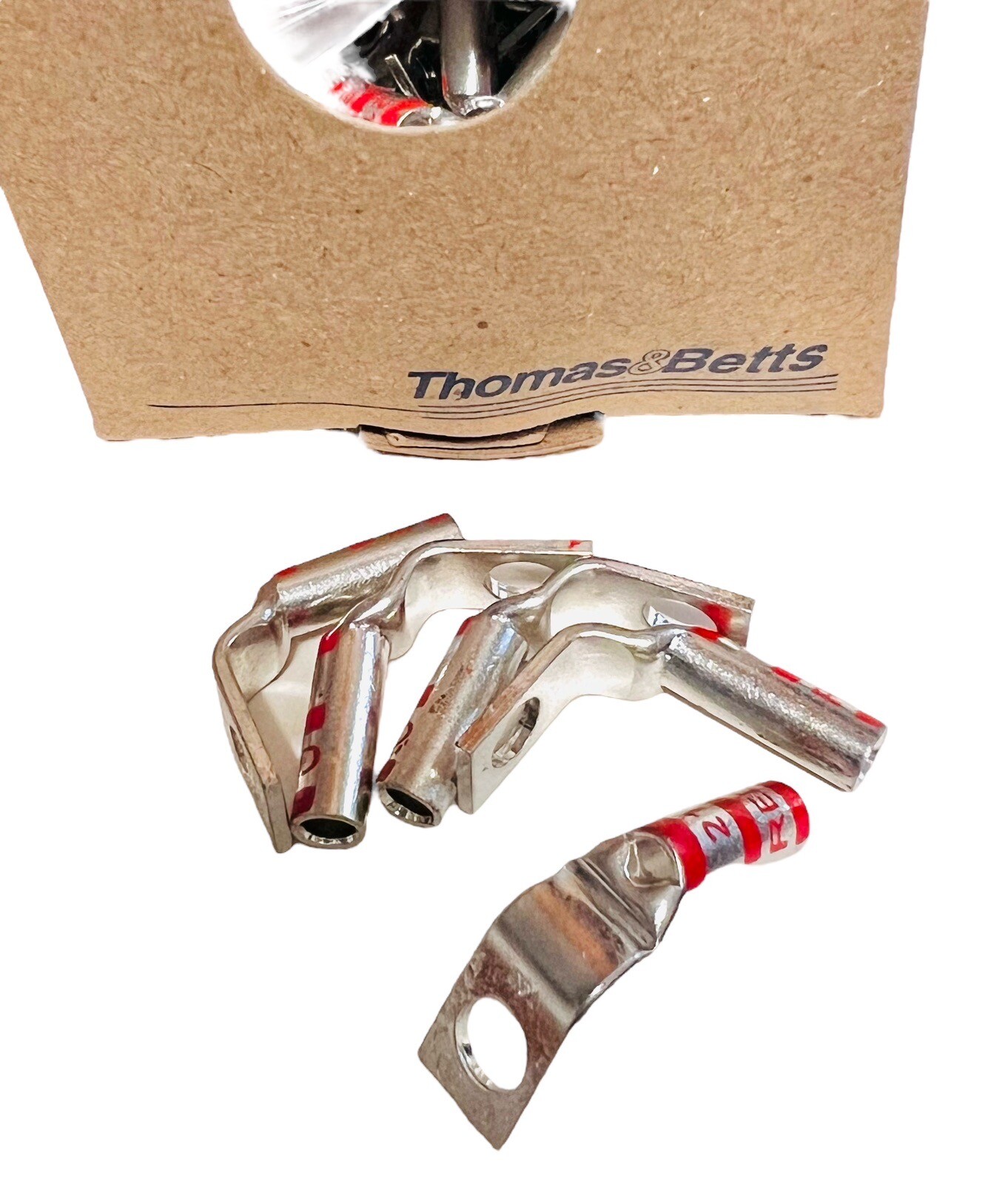 T&B (Box 50) 54930BEUBPH Copper 1 Hole Lug Long Barrel 21 Red