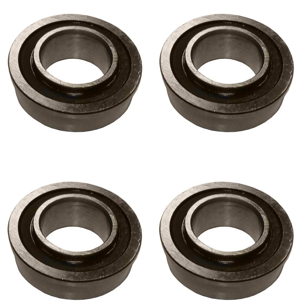 4 Flanged Wheel Bearings 1-3/8″OD 3/4″ID for Go-Karts Wagons Lawnmowers & More