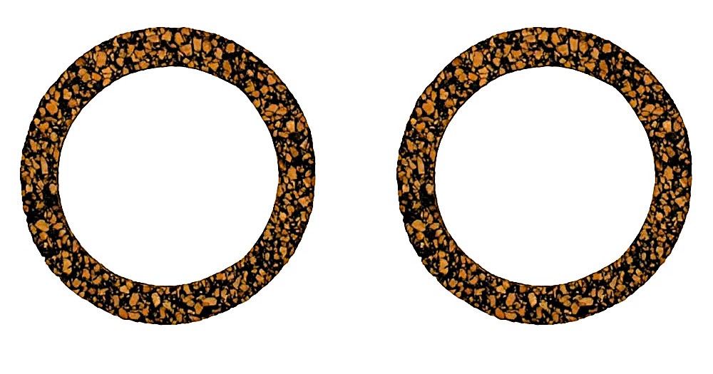 2 Gas Fuel Sediment Bowl Gaskets NAA9160A Cork Material Fits Ford 2N 8N 9N NAA