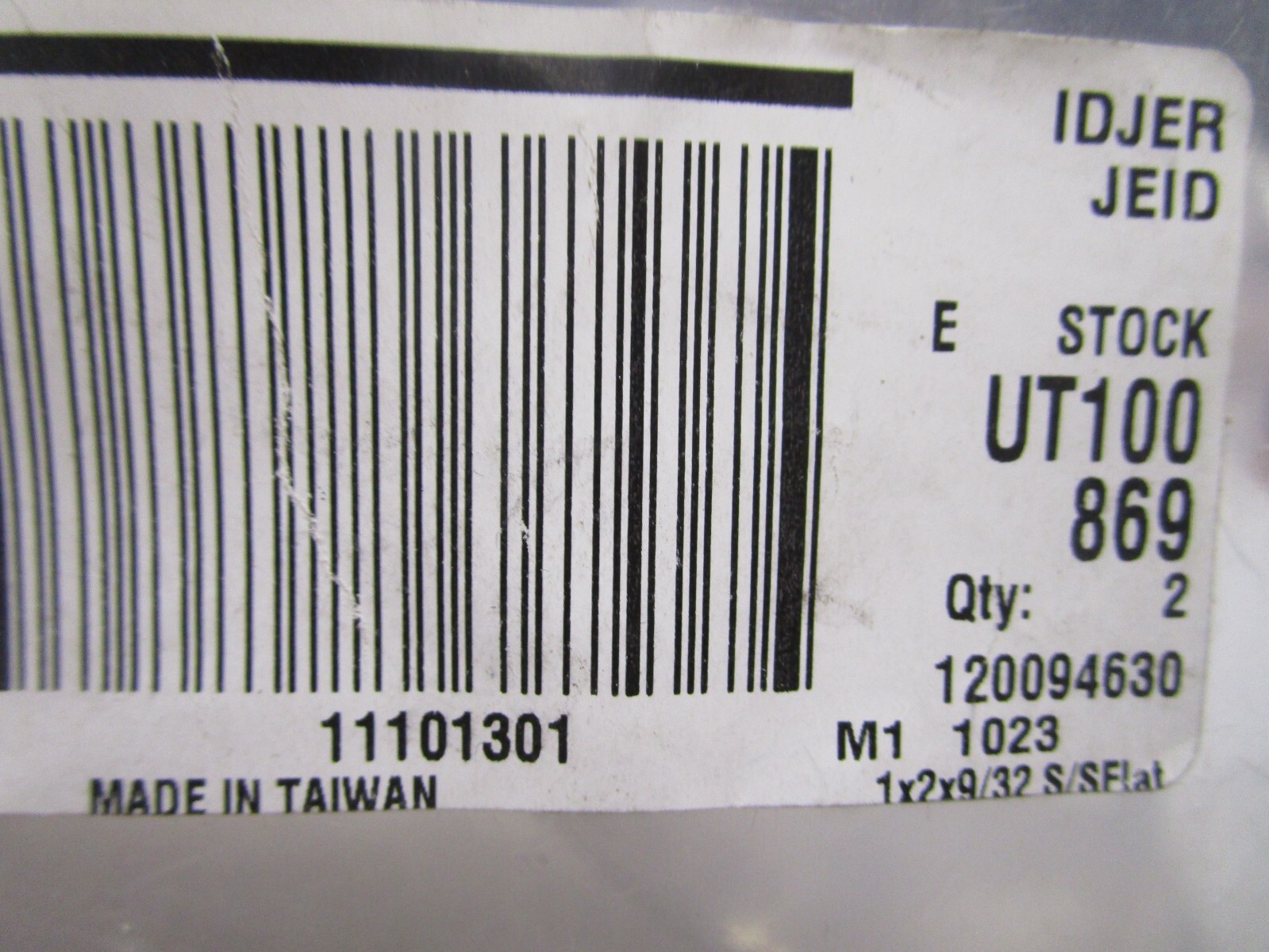 1″ 18-8 Stainless Steel Small OD Extra Thick Flat Washer QTY 2