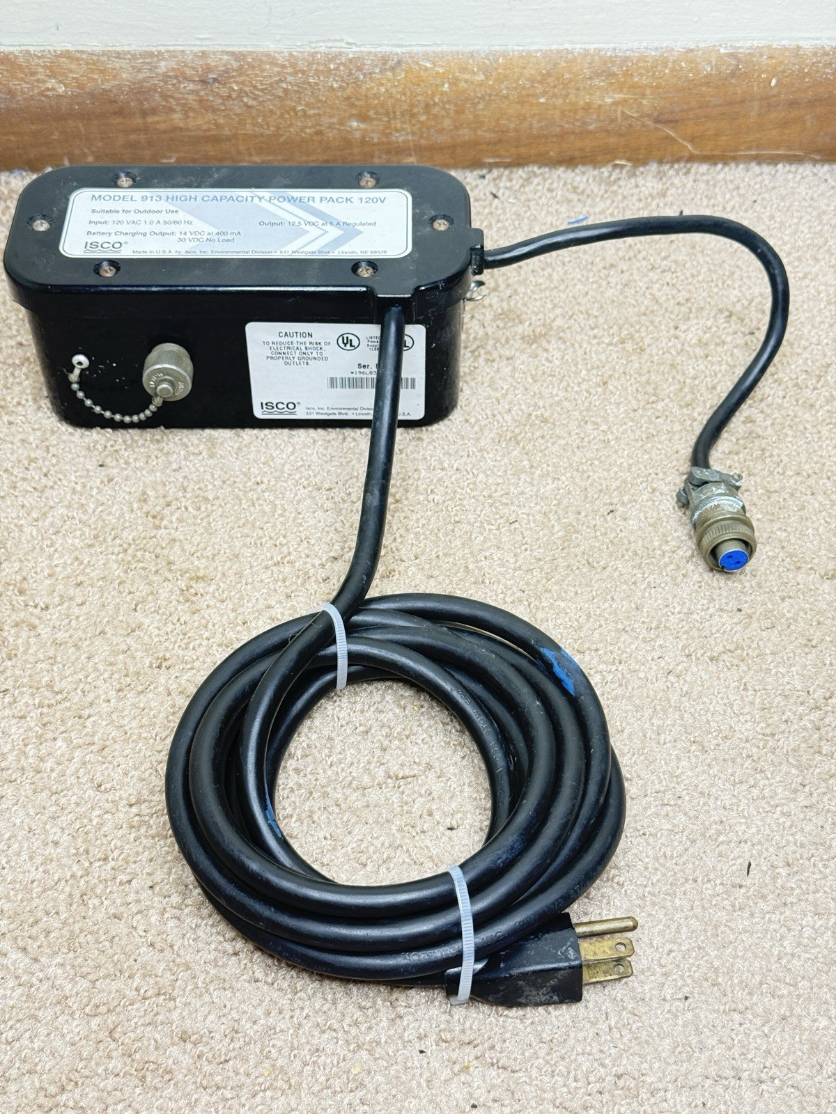 ISCO Model 913 High Capacity Power Pack 120V