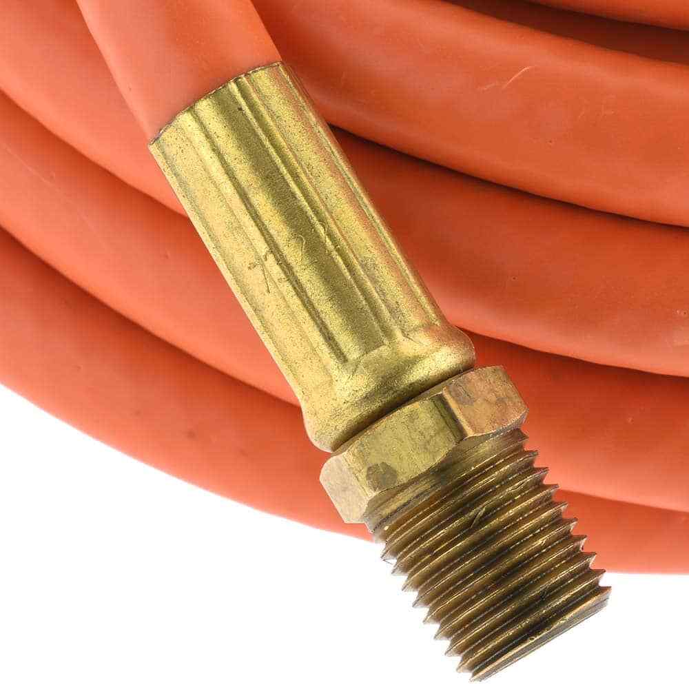 PRO SOURCE 1/4″ ID x 15/32″ OD 25′ Long Multipurpose Air Hose MNPT x MNPT End…