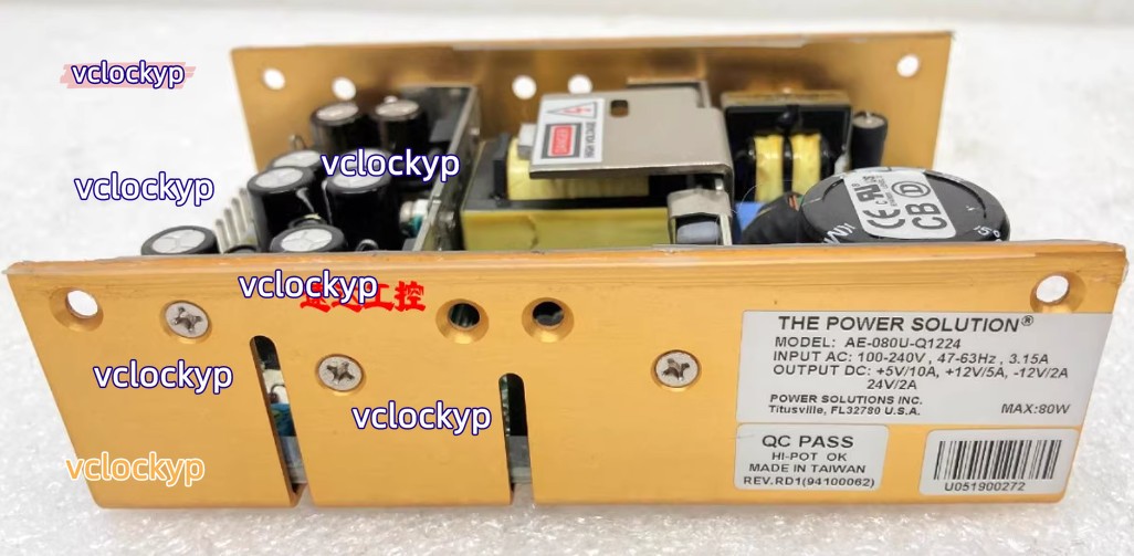 1 PC USED POWER +5V10A+12V5A-12V2A24V2A AE-080U-Q1224