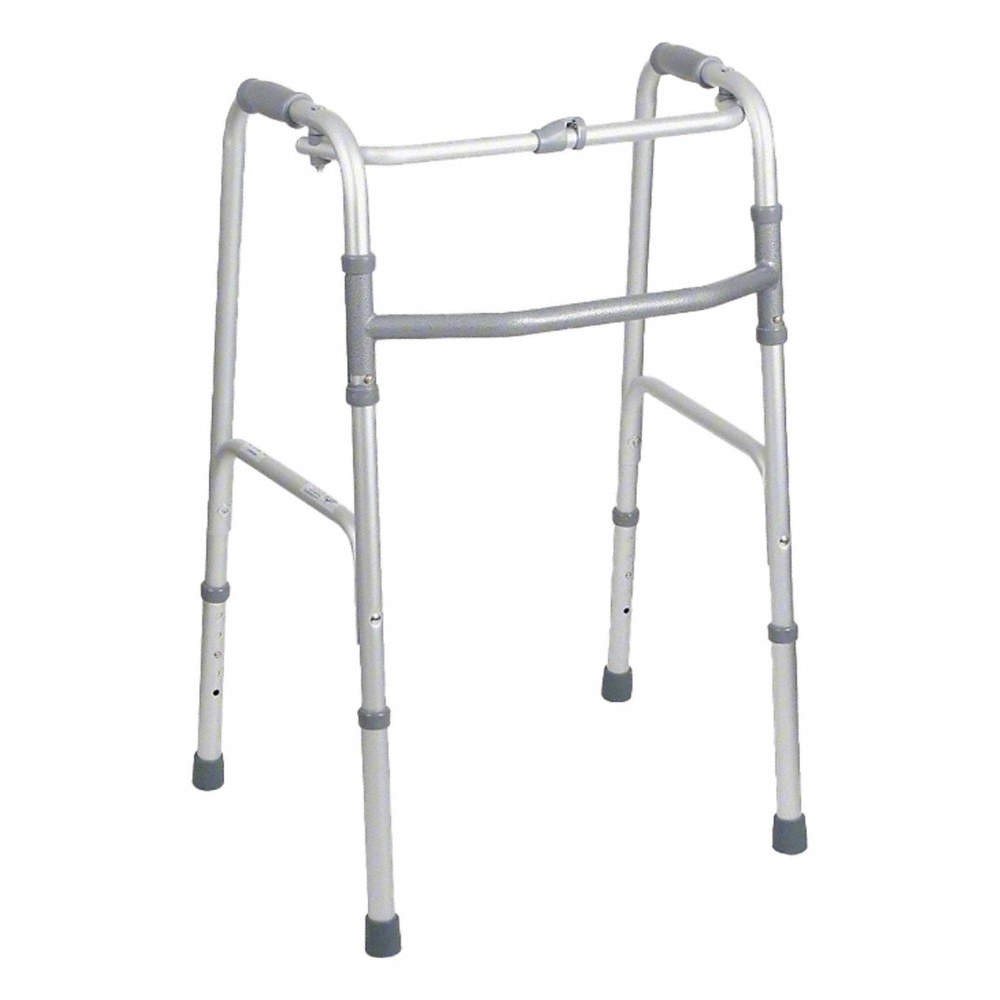 FIRST VOICE Walker,32″ H,Silver,250 lb 4EKC1