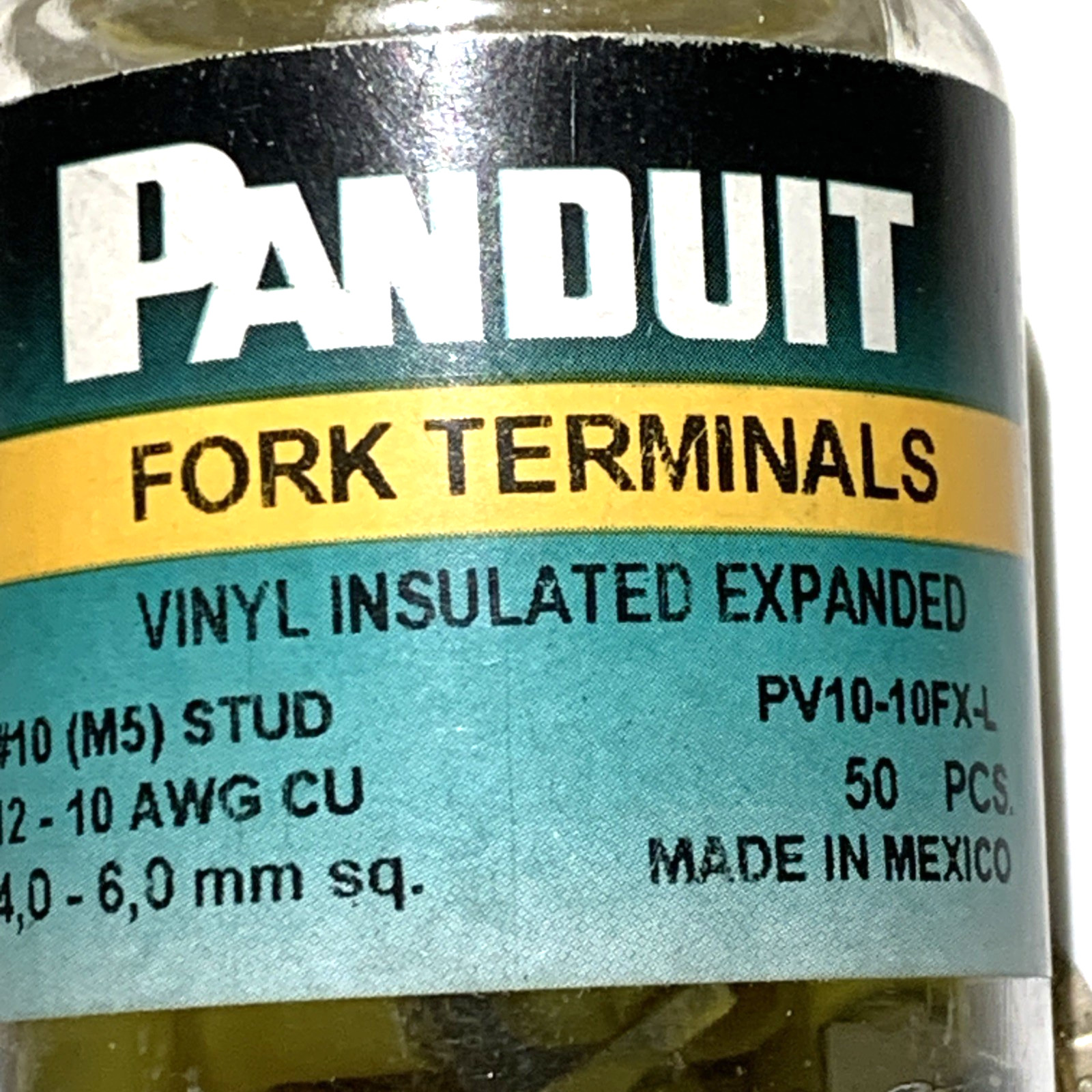 Panduit PV10-10FX-L Fork Terminal PV1010FXL (37 Out Of a Pack of 50) 75 Cents Ea