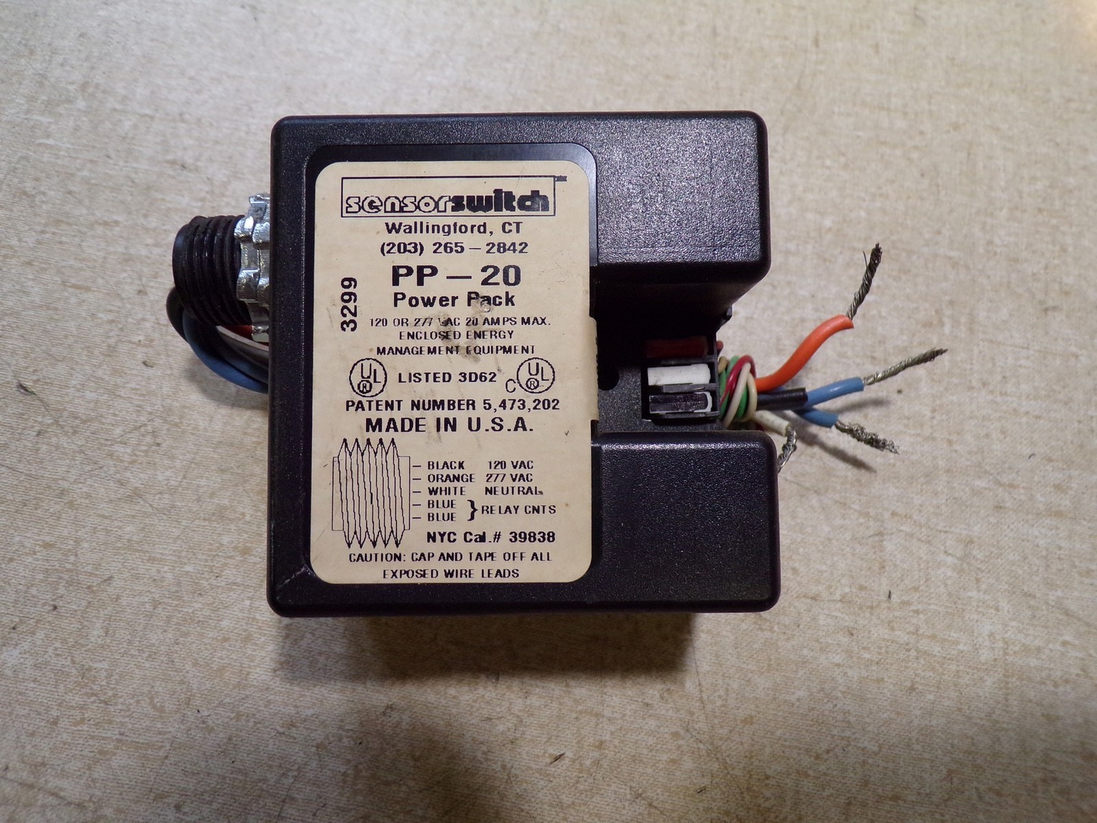 Sensor Switch Power Pack PP-20/3299 *FREE SHIPPING*