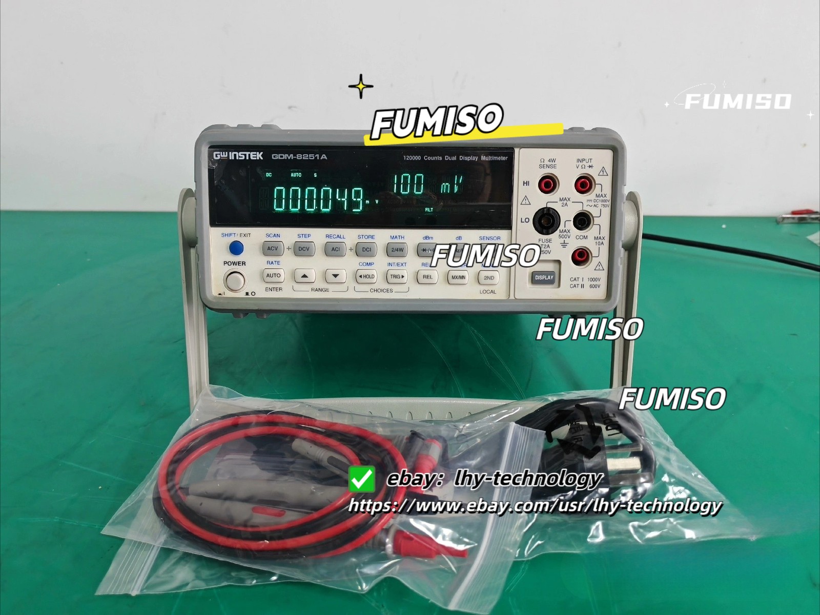 1PCS GW Instek GDM-8251A GDM8251A Dual Display Multimeter&lh