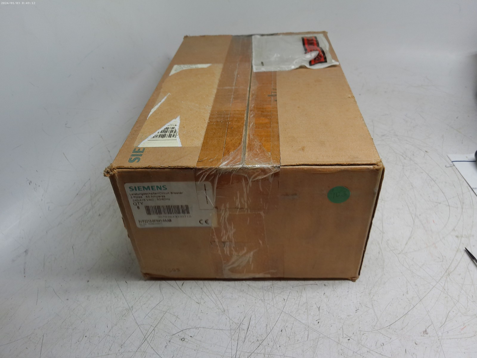 Box of 8 New Siemens 3VF2213-0FN41-0AA0 63A Circuit Breaker 3VF22130FN410AA0