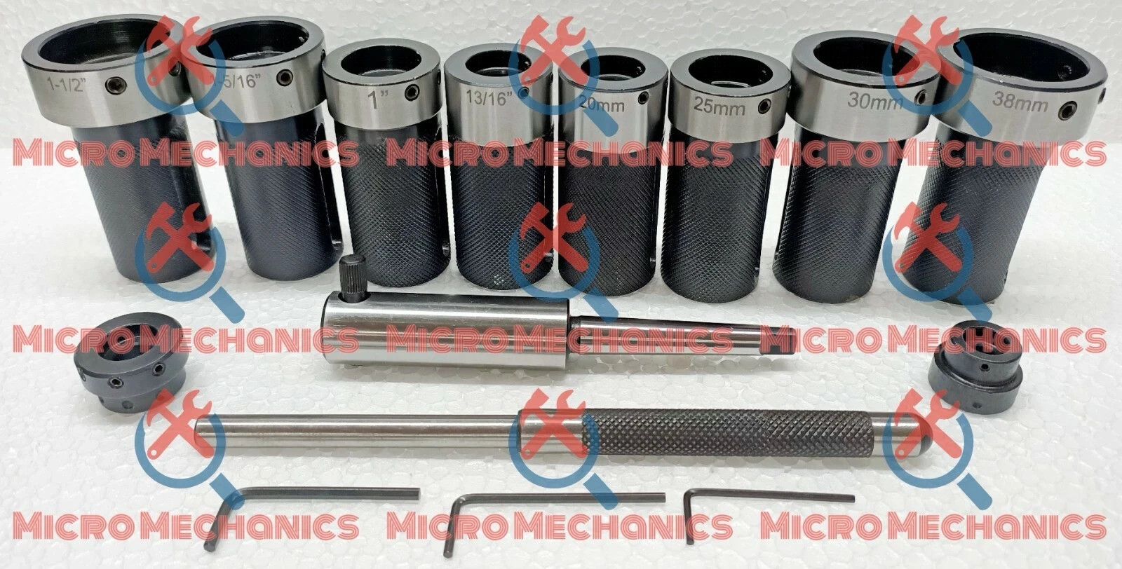10x Die Holder Kit For Lathe Tailstock Morse Taper # 1 Sliding Action- Inch & MM