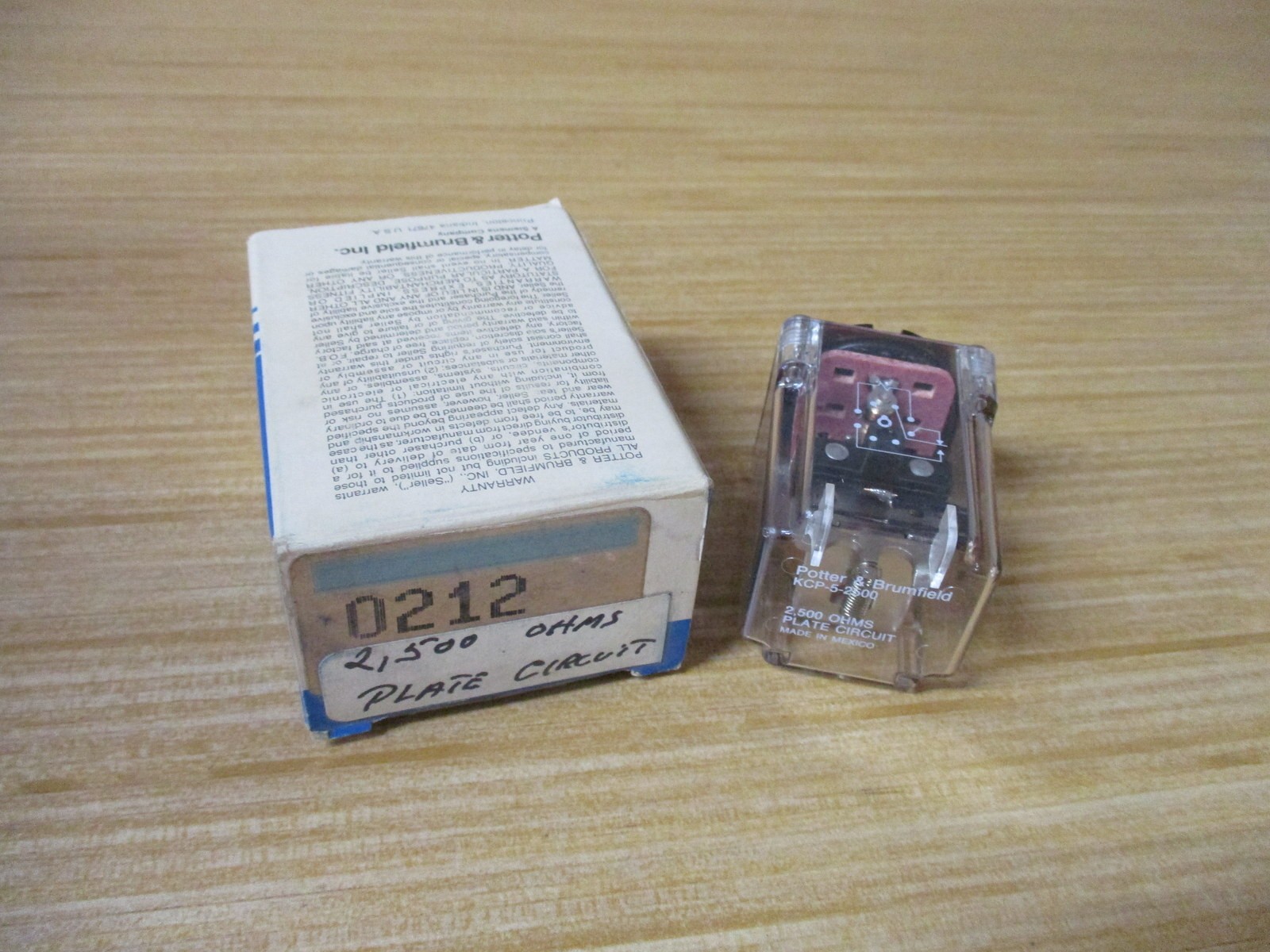 Potter & Brumfield KCP-5-2500 Ohms Relay KCP-5-2,500 Ohms (Pack of 3)