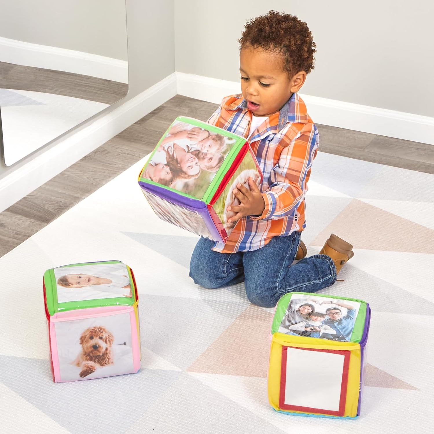Infant Photo Cubes with Mirror Set of 3 Classroom Activity (Item # PICS)
