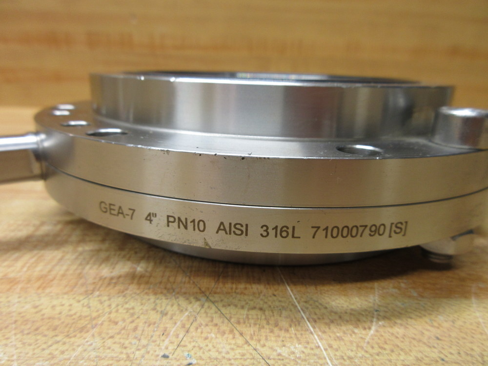 GEA GEA-7 4″ PN10 AISI 316L 71000790S Butterfly Valve GEA-7-4″