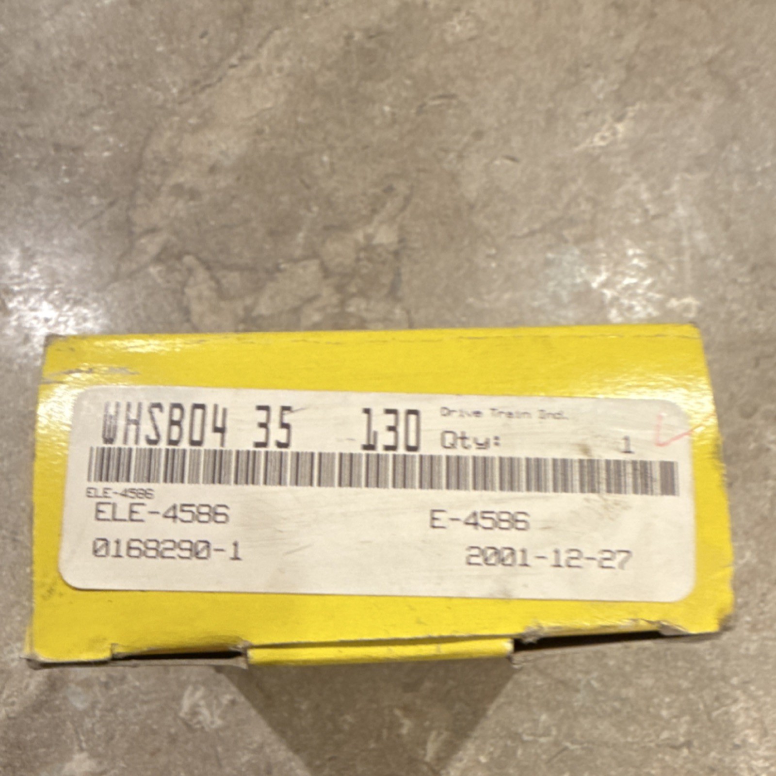 Drive Train Ind. ELE-4586 Industrial Equipment Part E-4586 Box Industrial
