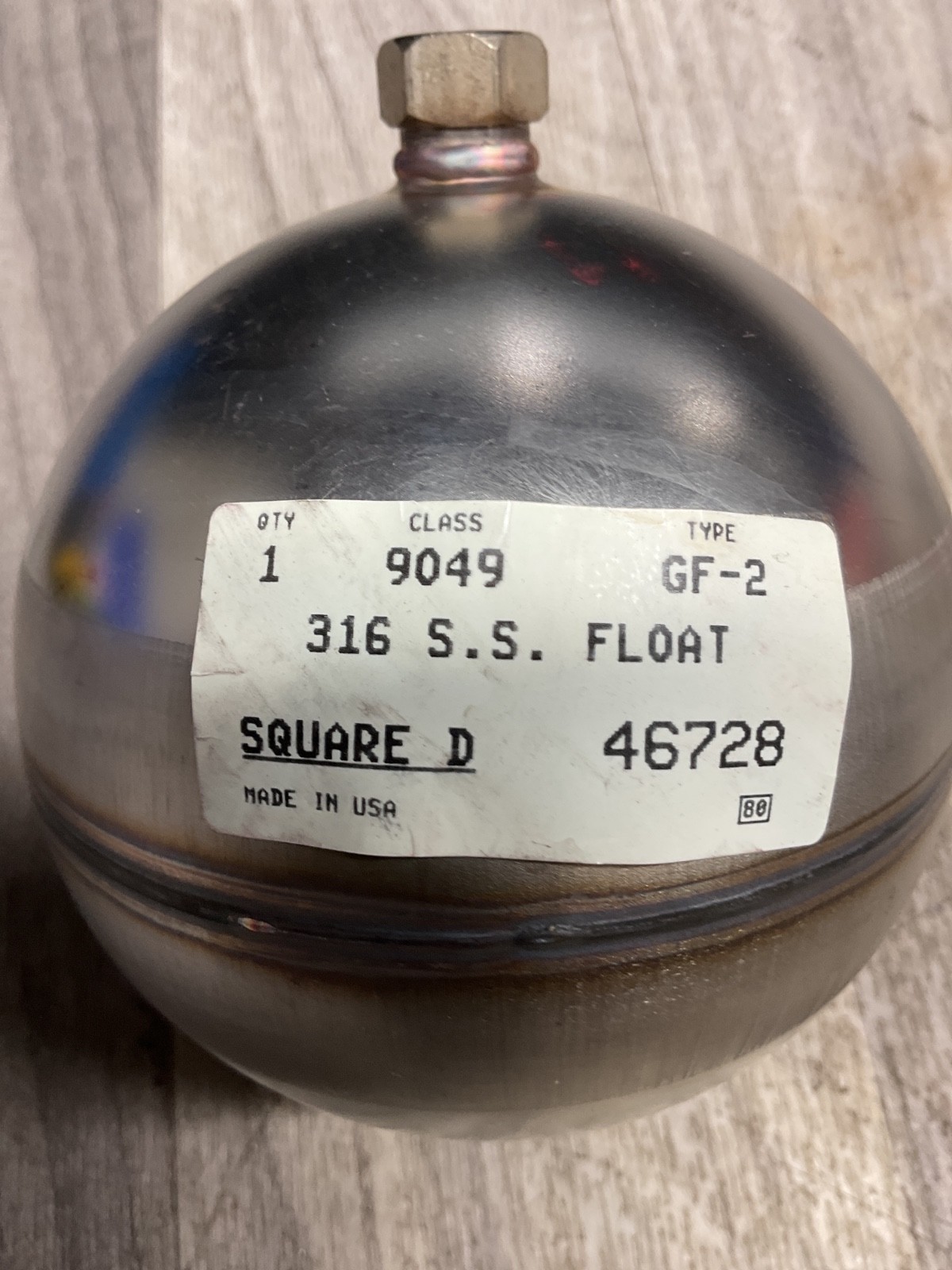 SQUARE D FLOAT SWITCH 9049GF2 *New Old Stock* #4007C110PR4SI