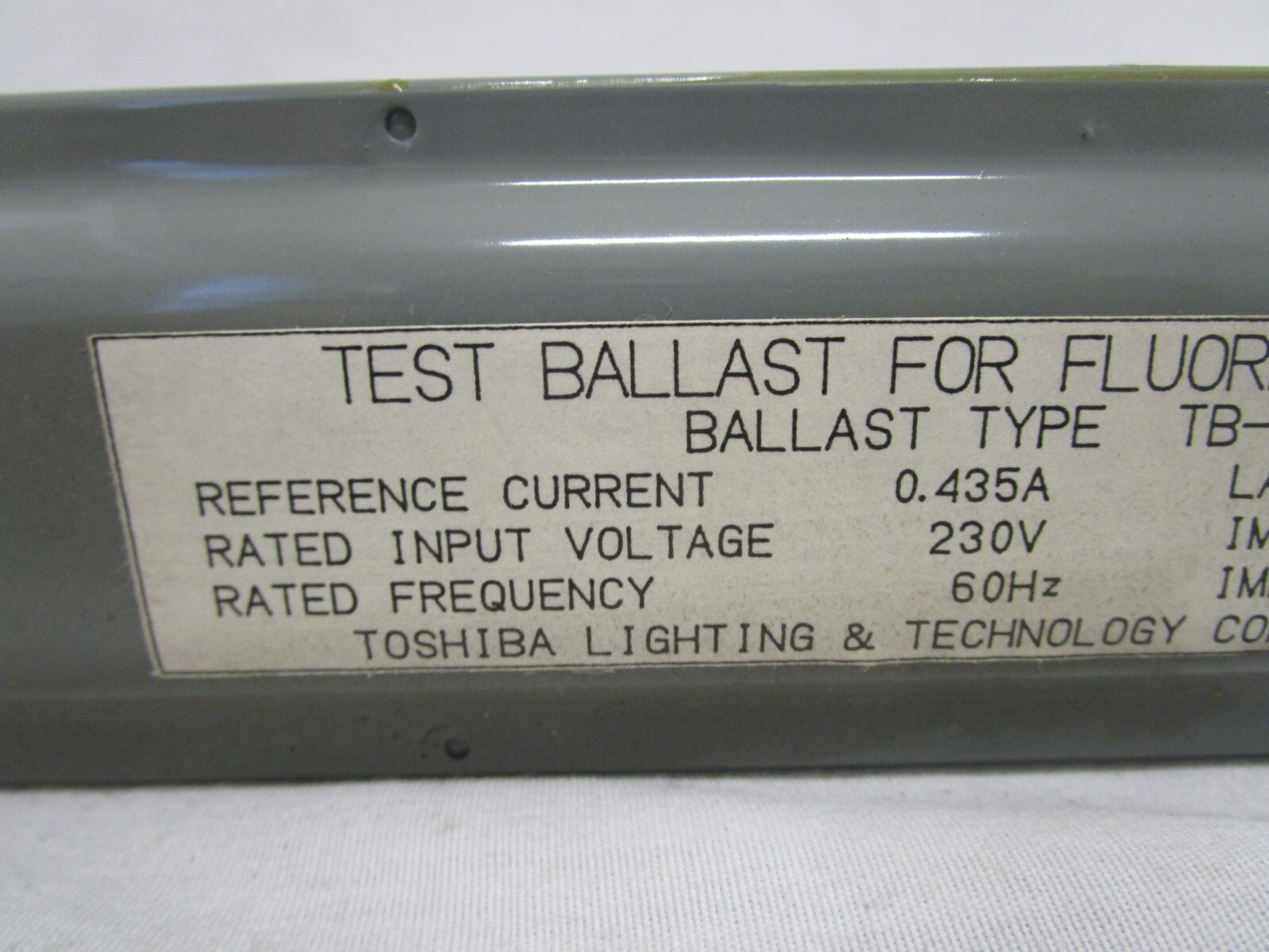 NEW TOSHIBA LIGHTING TB-R40HSH TEST BALLAST FOR FLR40S/M FLUORESCENT LAMP LIGHT
