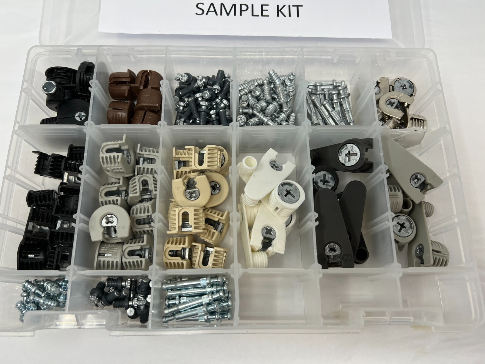 Titus System 6 Assorted Hardware Sample Kit SK006, 200 Total Pieces