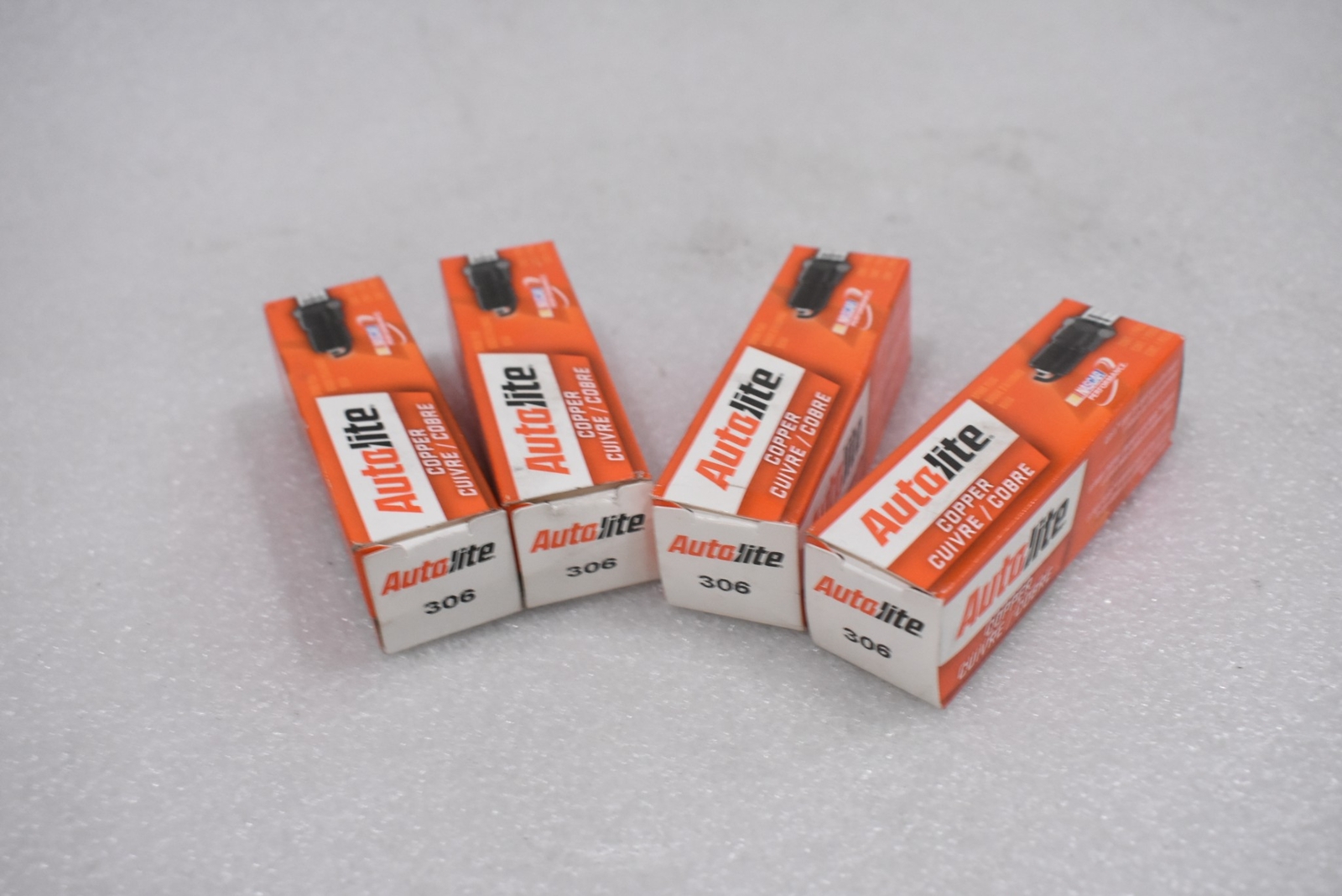 AUTOLITE 306 COPPER SPARK PLUG NASCAR PERFORMANCE (LOT OF 4)