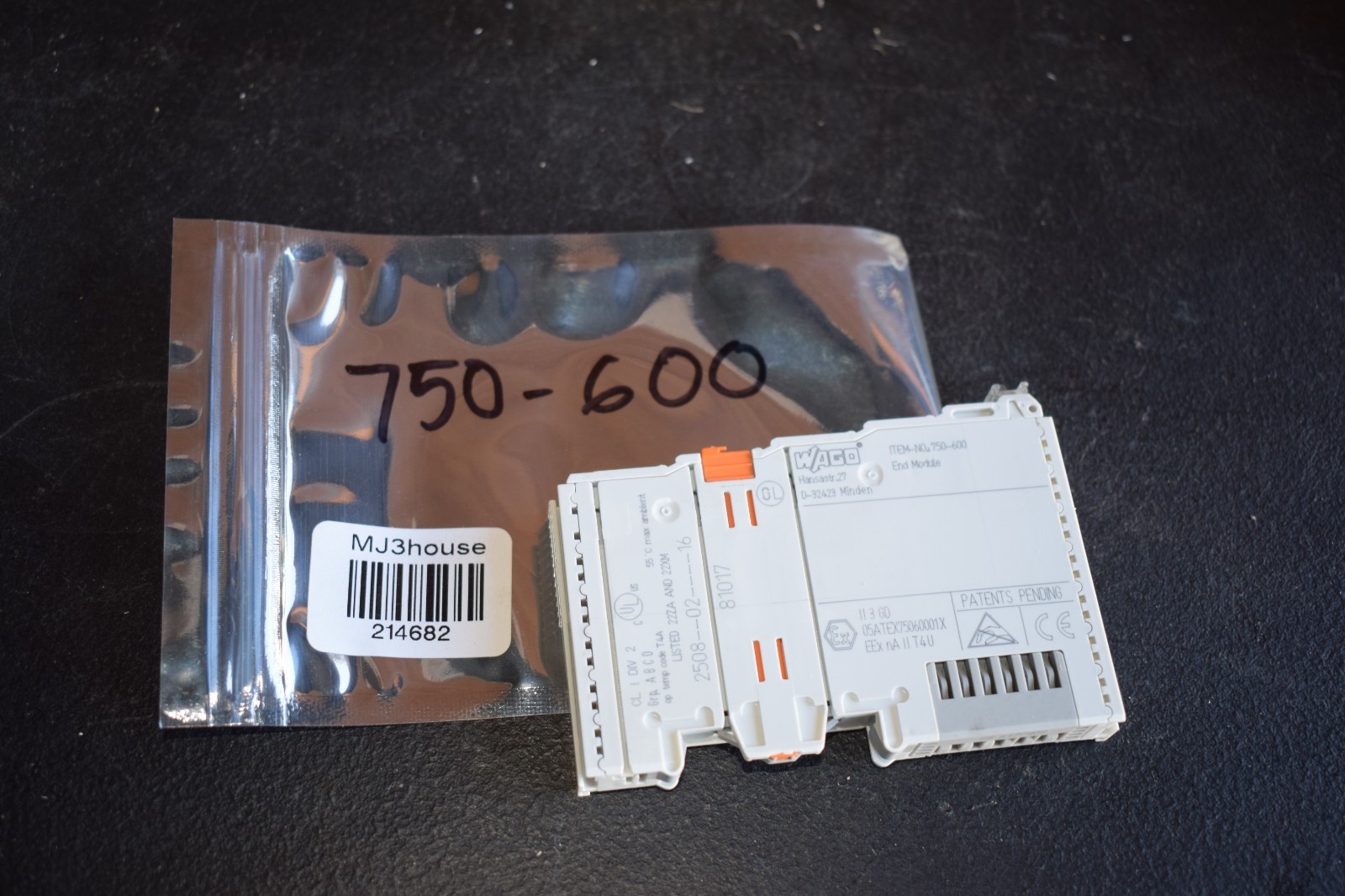 WAGO 750-600 I/O End Module #214682-DA6