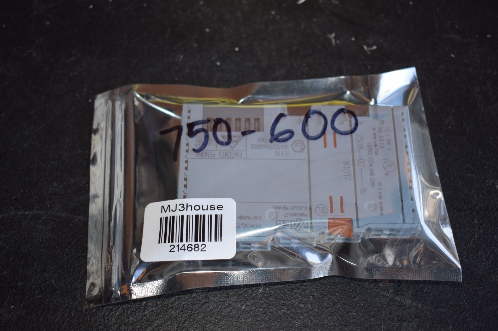 WAGO 750-600 I/O End Module #214682-DA6