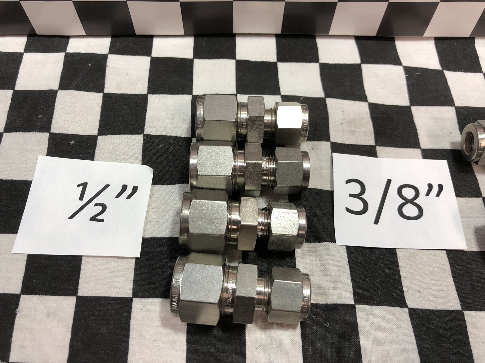 6X SWAGELOK UNION 3/8″-3/4″ REDUCER SS-810-6-6, SS-1210-6-6, SHIPSAMEDAY #1622D4