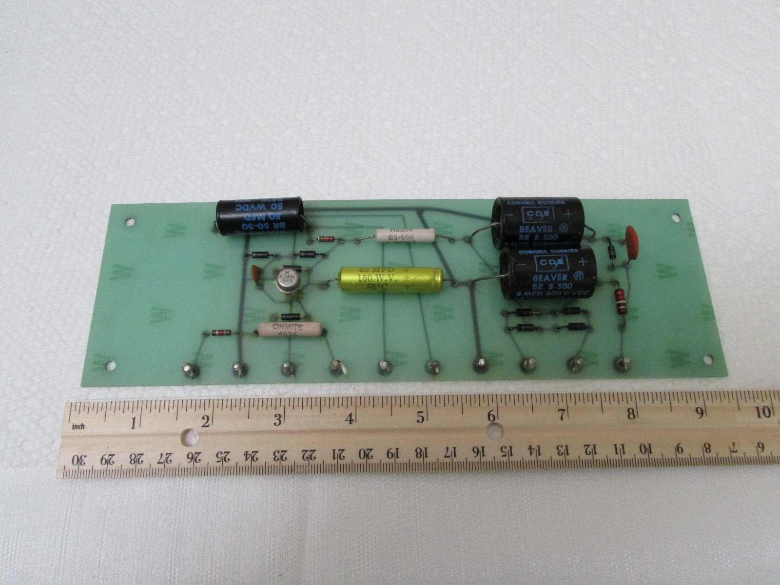 Apollo Lasers Inc. Circuit Board for XB Power Supply 3 CDE Beaver Capacitors