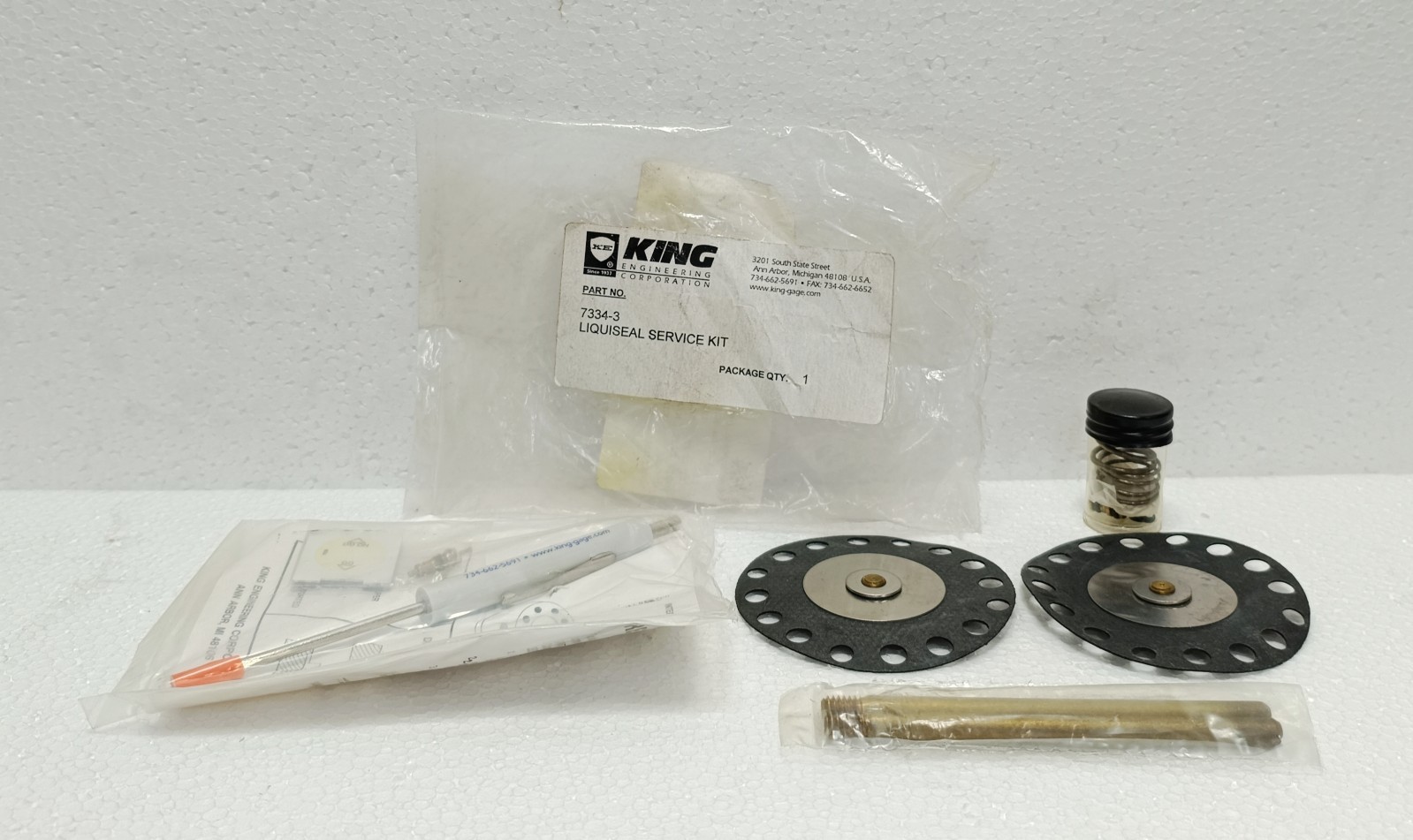 KING GAGE 7334 21 LIQUISEAL SERVICE KIT TANK LEVEL GAUGING TRANSMITTER NEW