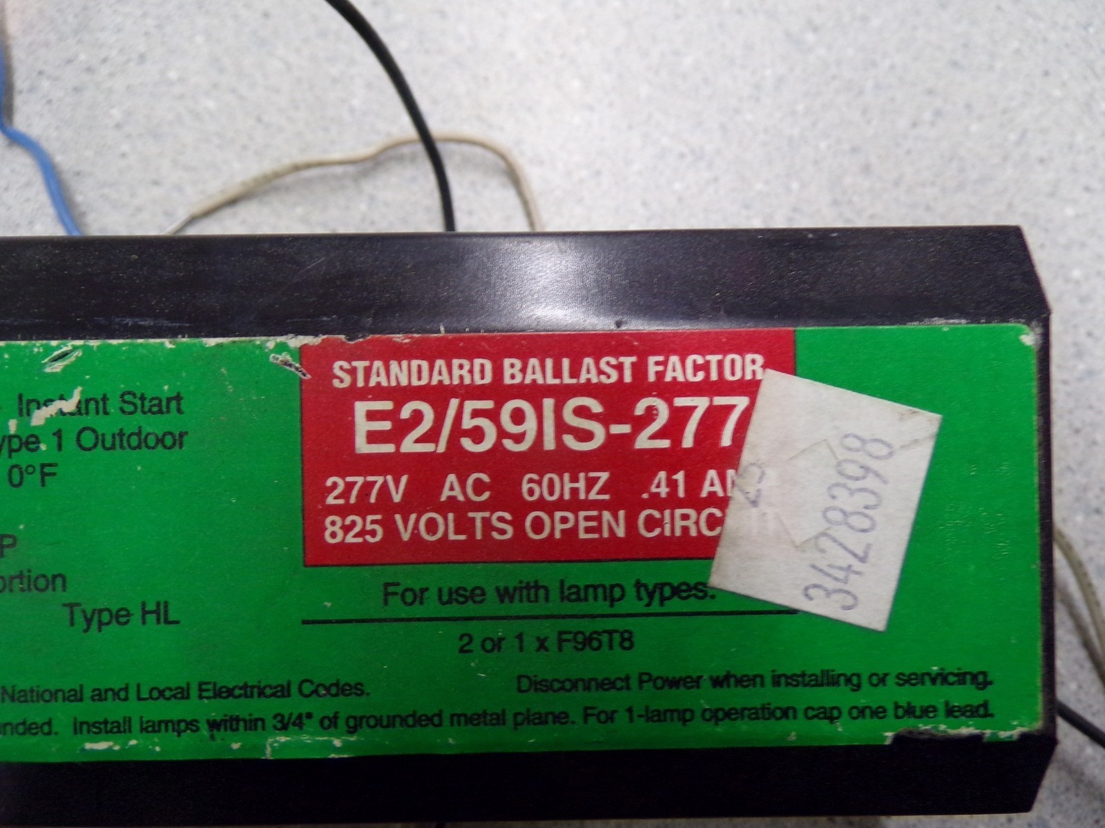 Howard Industries E2/591S-277 0608-055168-000 Ballast *FREE SHIPPING*