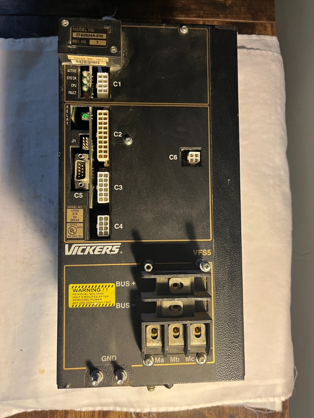 F85-275/2604A-010 Rev. 7 Cincinnati Milacron C5 spindle drive VFS 275 00 2604A