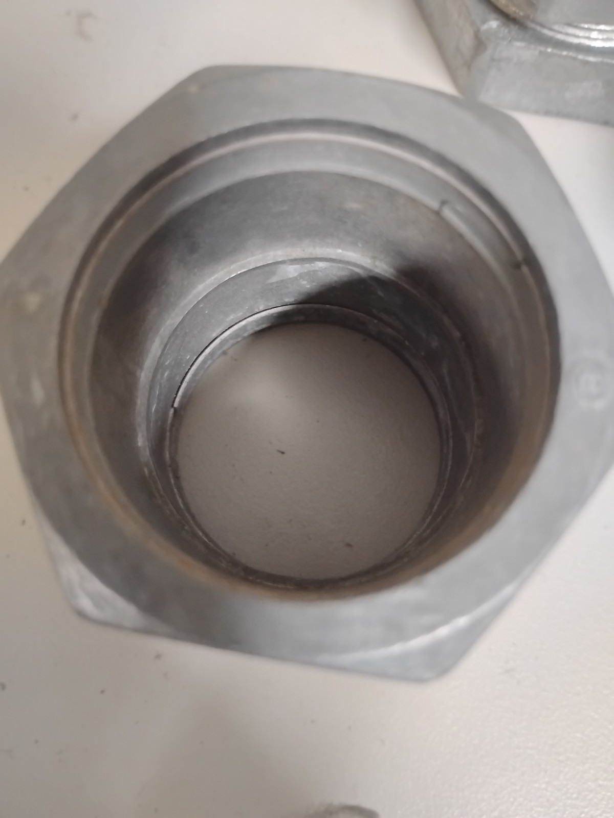 Lot Of 4 1′ EMT Zinc Die Cast Compression Coupling. New