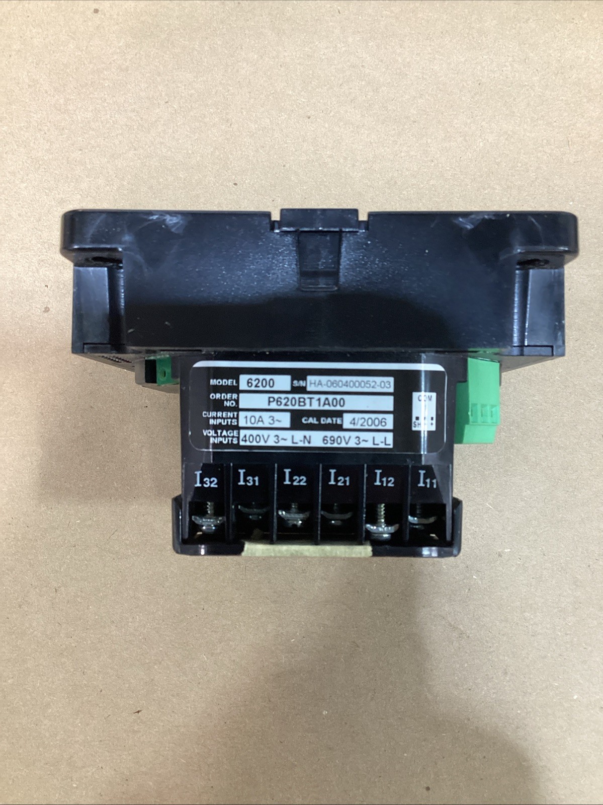 Power Measurement Ion Power Meter 6200 P620BT1A00 3Ph 400V L-N 690V L-L Used
