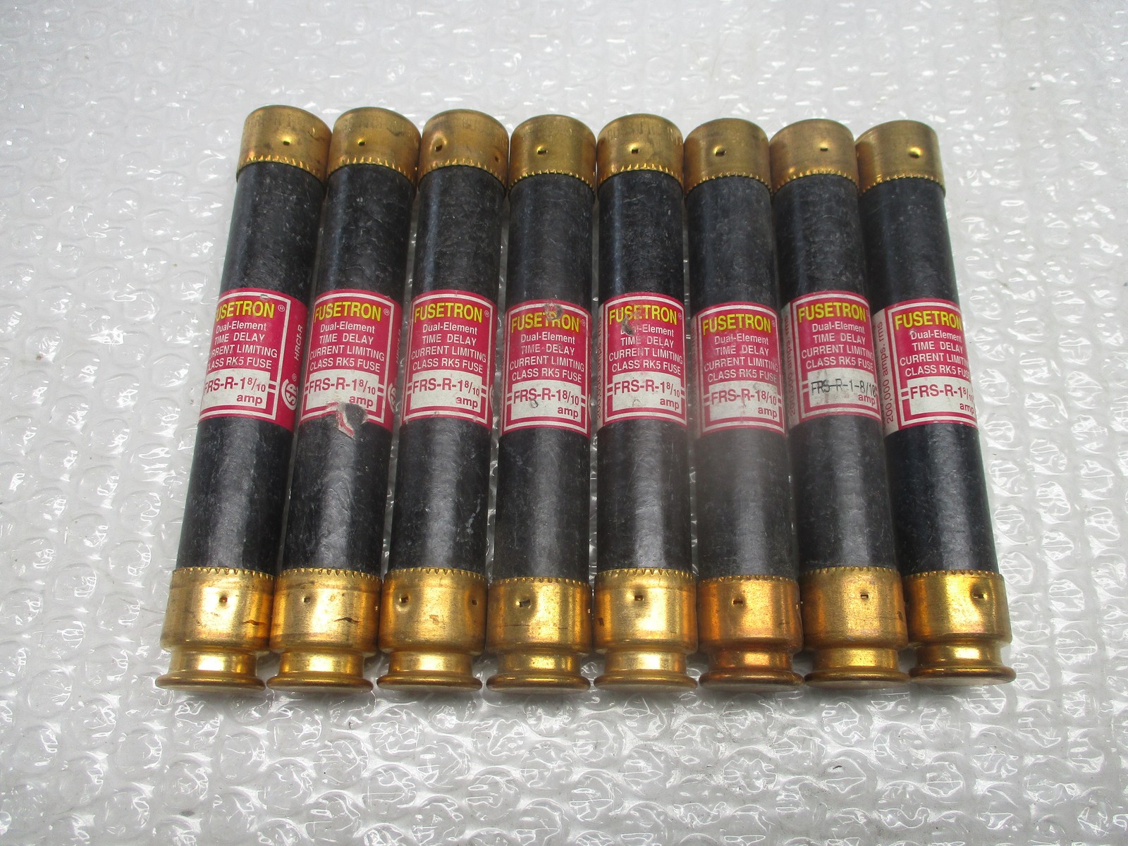 FUSETRON FRS-R-1-8/10 FUSE PINK LOT OF 8 NSNP