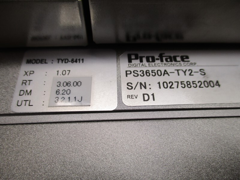 PRO-FACE PS3650A-TY2-S (AS PICTURED) UNMP