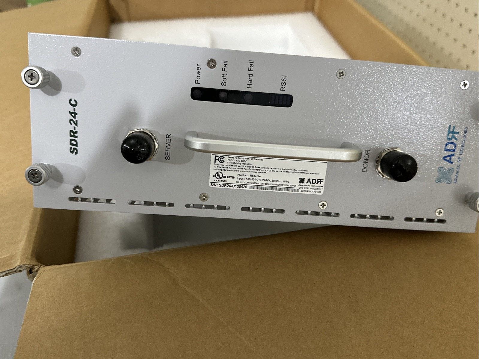 ADVANCED RF TECHNOLOGIES SDR-24-C REPEATER ~ NEW IN BOX
