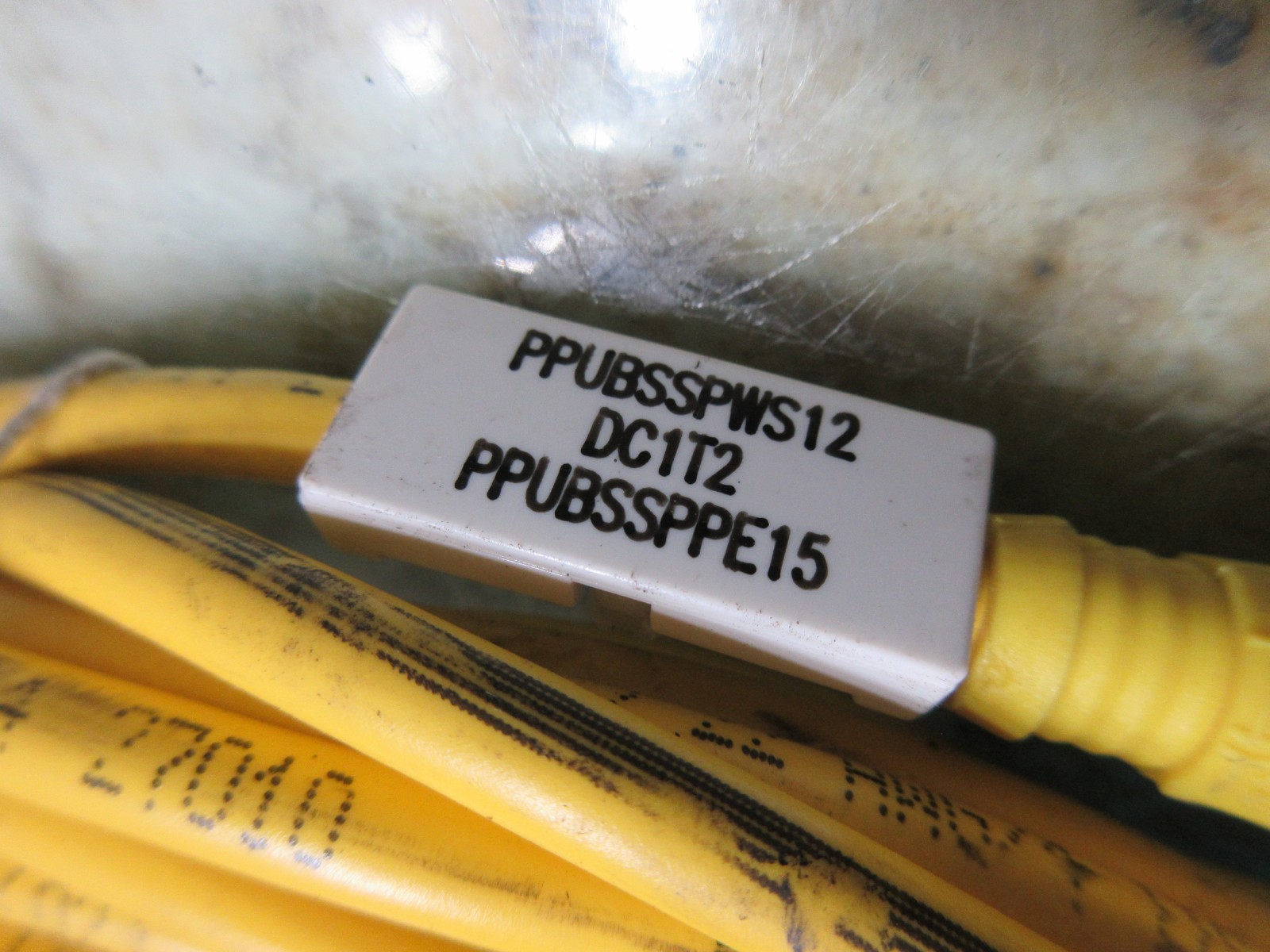 CNC POWER CABLE PPUBSSPWS12 DC1T2 CSA-US LL54185 CNC PPUBSSPPE15 BRAD HARRISON