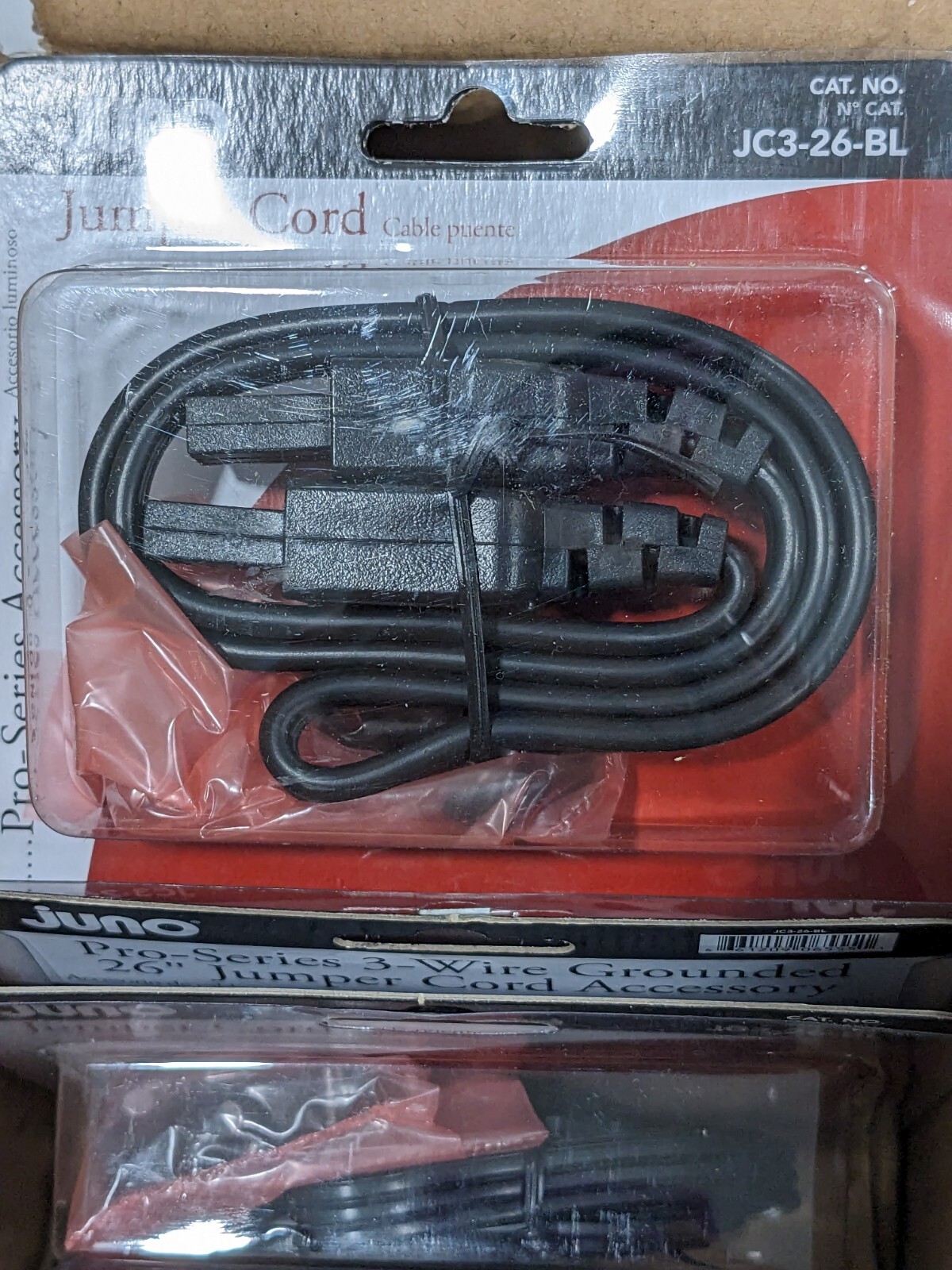 Juno Lighting Group 26″ Black Jumper 3 Wire Cord Qty 6 JC3-26-BL
