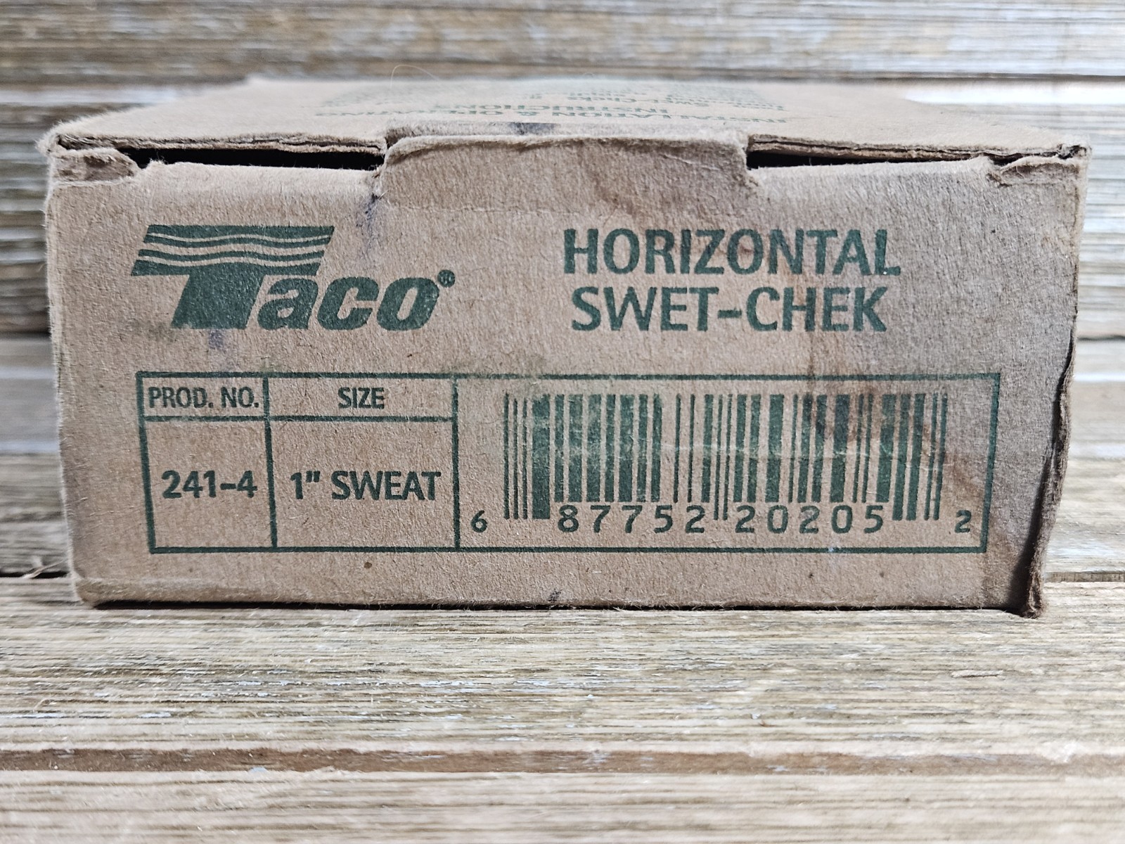 Taco 241-4 1″ Sweat Bronze Horizontal Flow Check Valve Forced Hot Water Boiler
