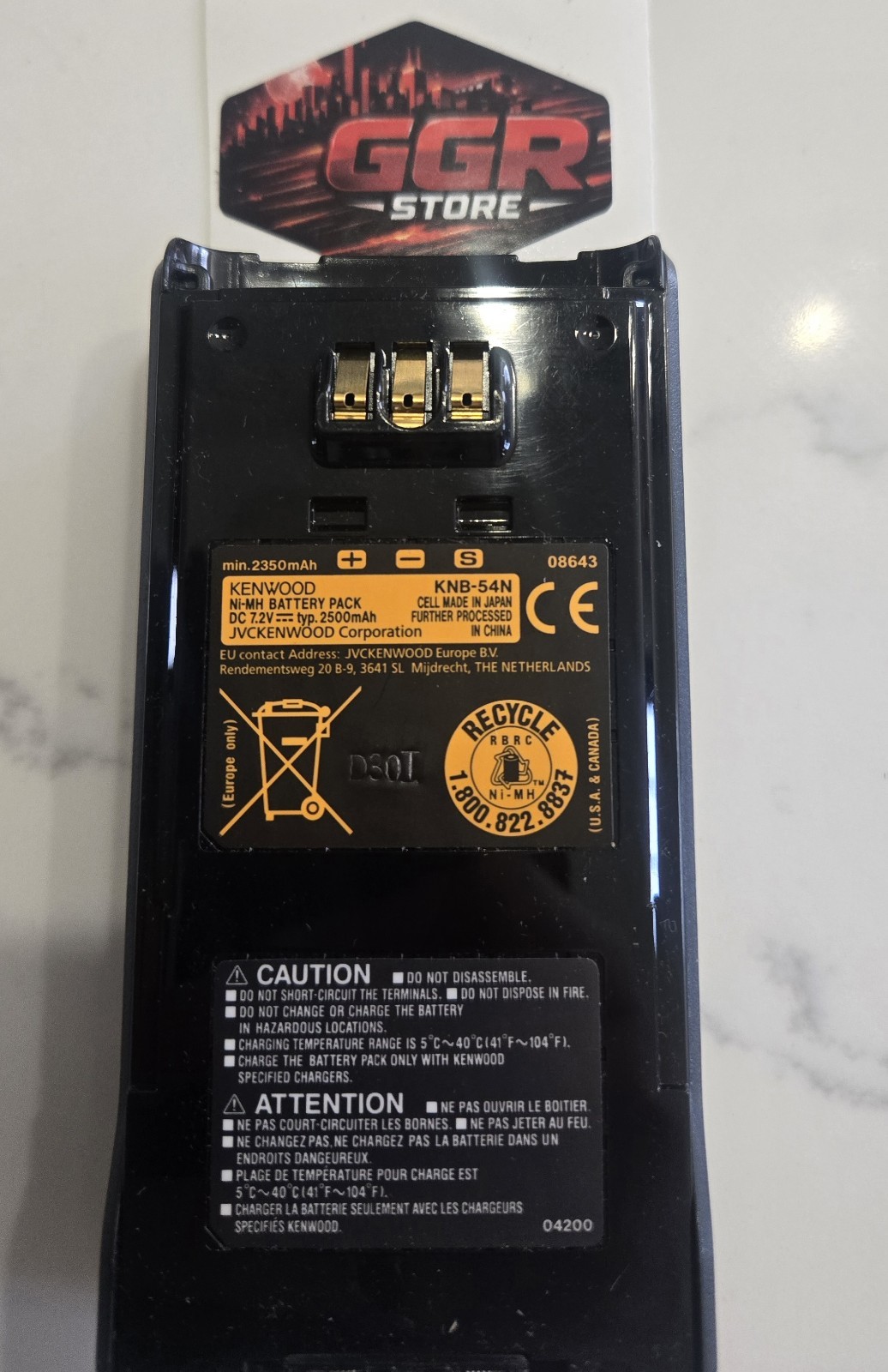 Kenwood KNB-54N , 7.2V , 2500mAh Ni-MH Battery