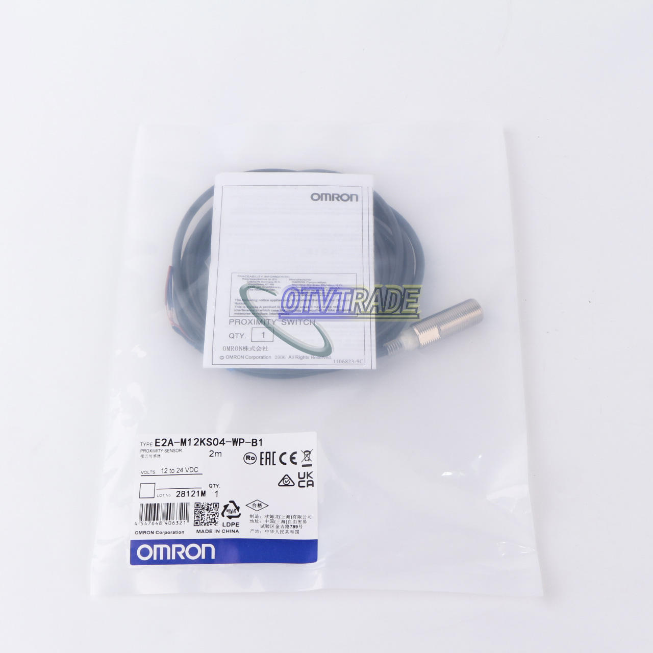 NEW ONE OMRON Photoelectric Switch E2A-M12KS04-WP-B1 E2AM12KS04WPB1