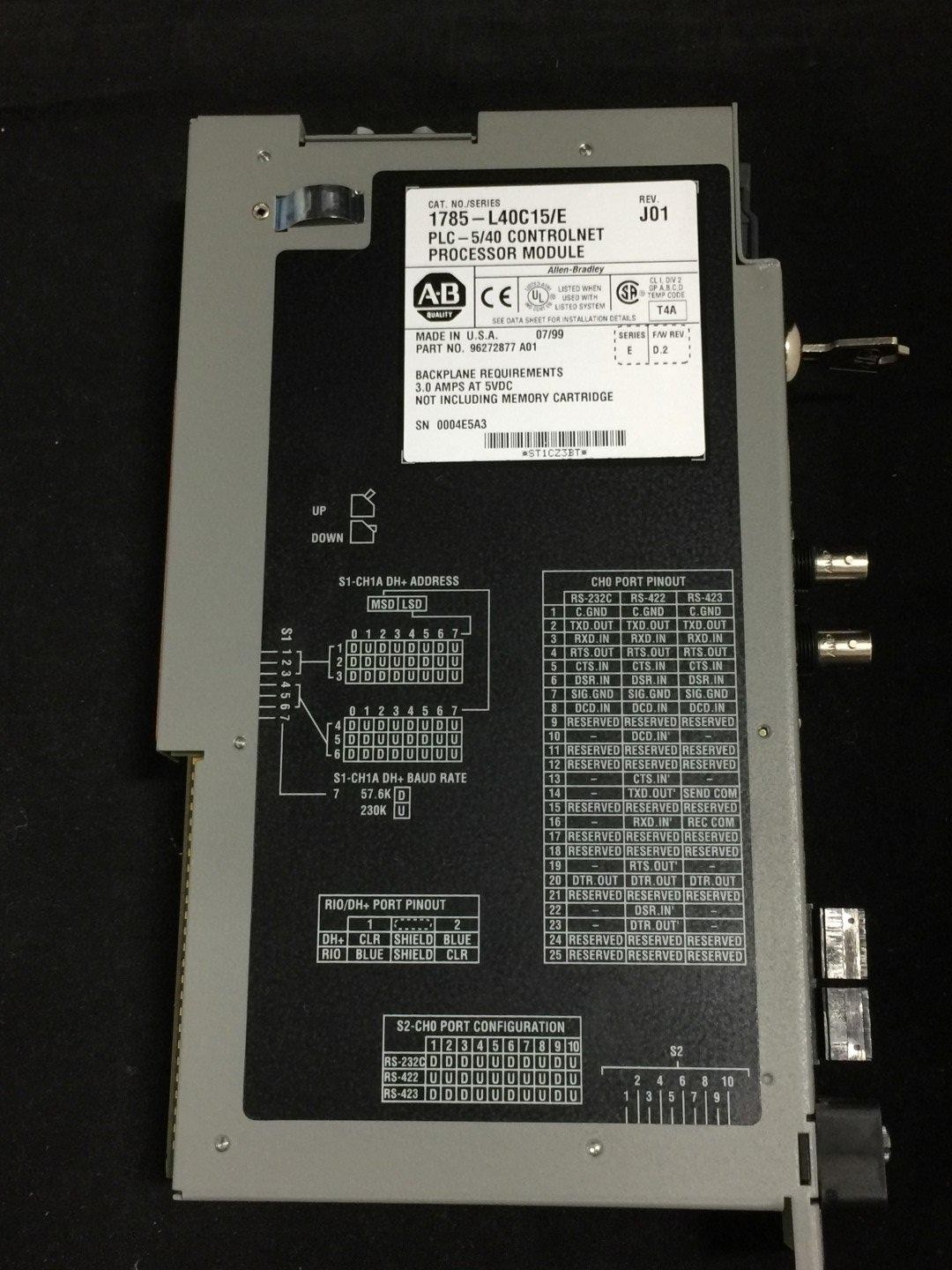 Allen-Bradley 1785-L40C15/E PLC-5/40 ControlNet Processor