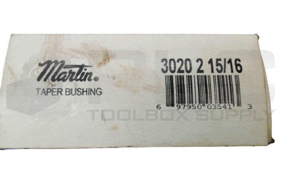 SEALED NEW MARTIN 3020 2 15/16 TAPER BUSHING 2-15/16″ BORE *READ*