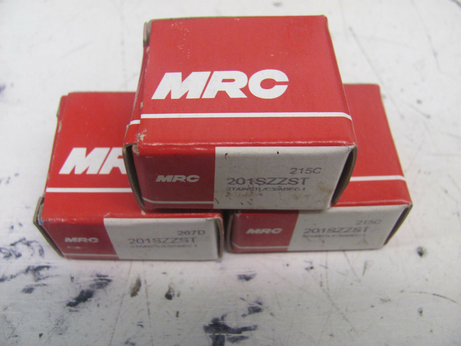 LOT OF 3 – MRC (M# 201SZZST ) ROLLER BALL 32MM 12MM 10MM BEARING
