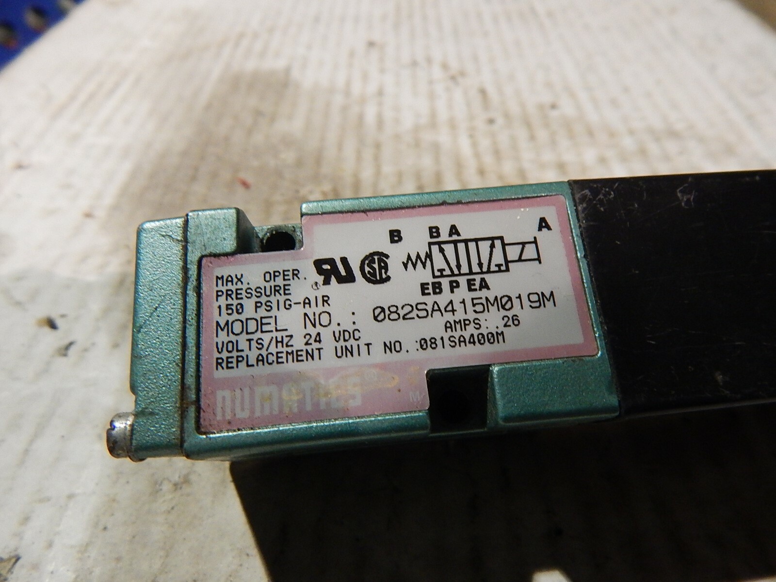 Numatics 082SA415M019M Directional Control Valve 0815A400M *FREE SHIPPING*