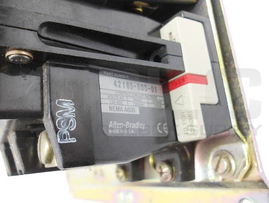 NEW ALLEN BRADLEY 505-BOD /C CONTACTOR W/ (2) CB236 COIL W/ 42185-800-01 RELAY