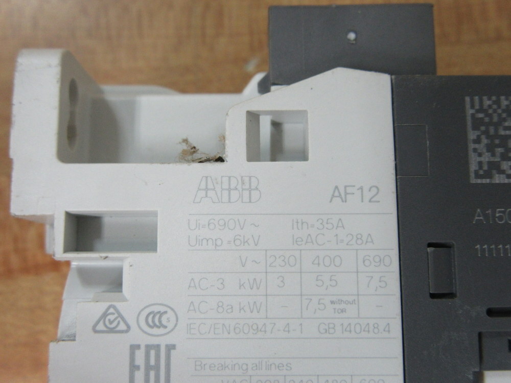 Asea Brown Broveri AF12-30-10-13 Contactor AF12301013