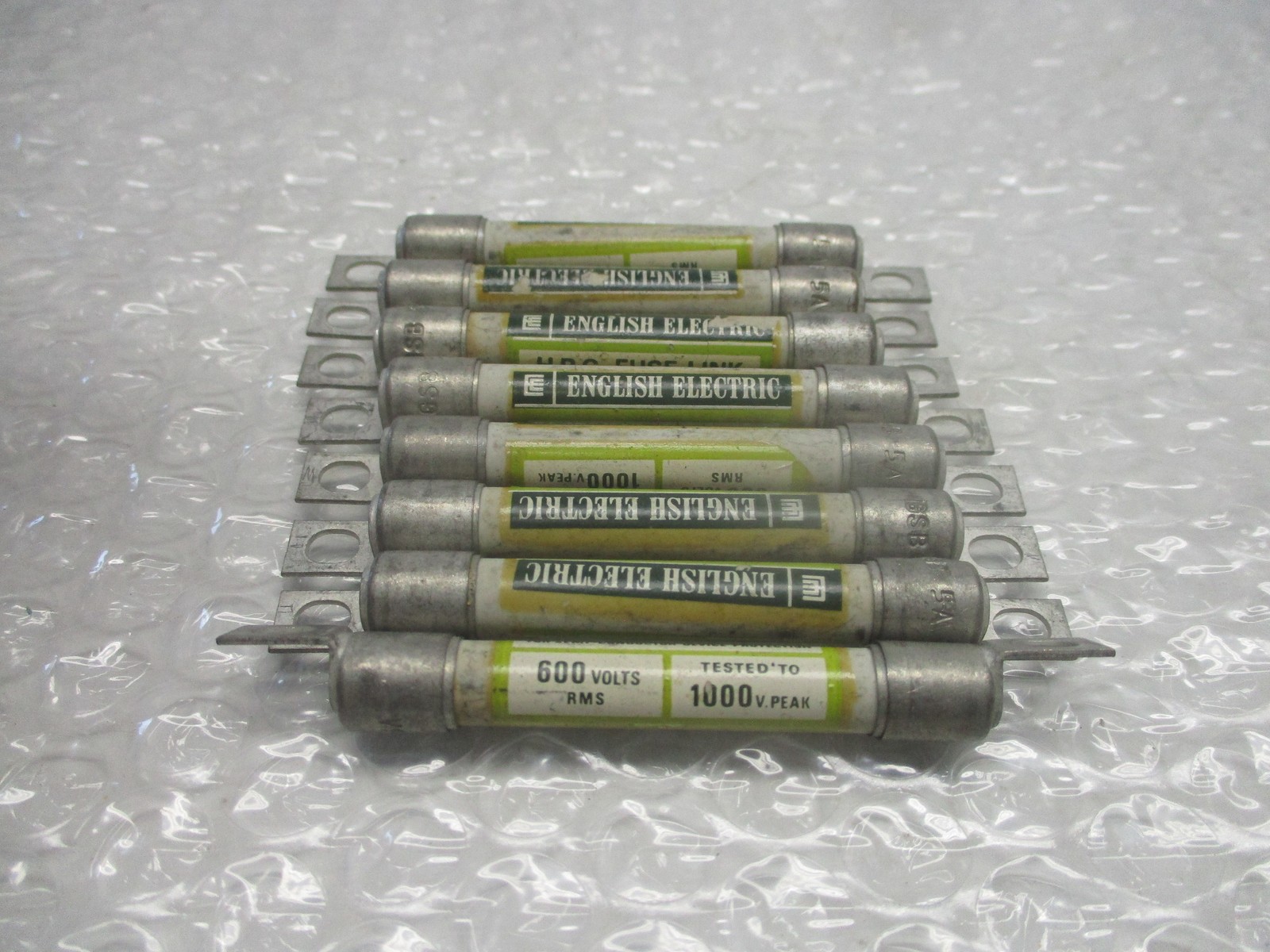 ENGLISH ELECTRIC GSB-5A FUSE LOT OF 8 NSNP