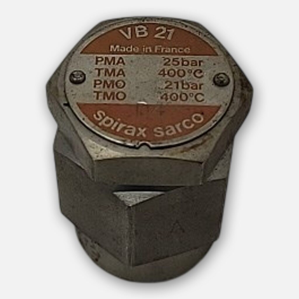 NEW SPIRAX SARCO VB 21 VACUUM BREAKER 25BAR PMA, 21BAR PMA