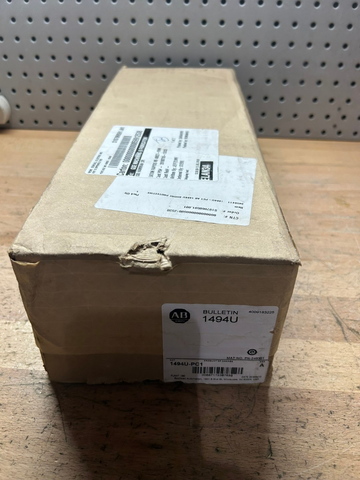 Allen Bradley 1494U-PC1 Ser A Disconnect Switch Fuse Protective Cover-NEW