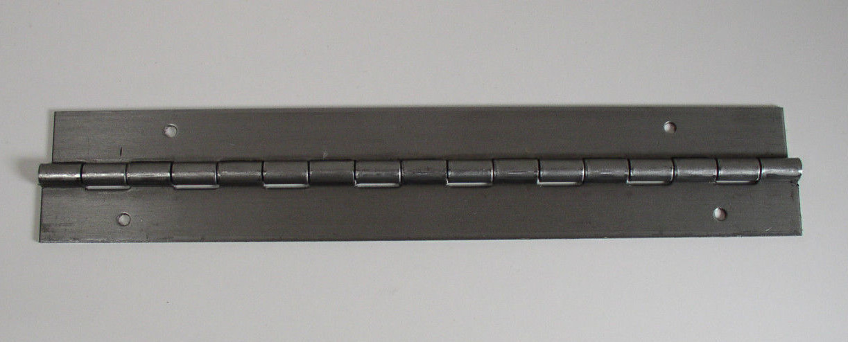 2X Piano Hinge 8-1/2″ x 1-1/2″ .060 Thick Steel 1/2″ Knuckle .133 (11/32) Holes