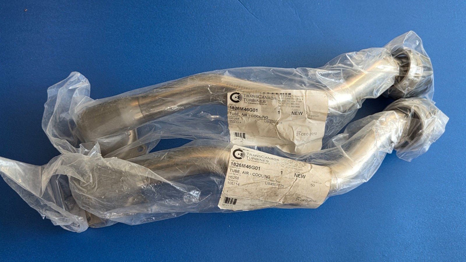 GE NEW Tube, Air Cooling P/N 1826M46G01, LOT H6268 For LM 6000